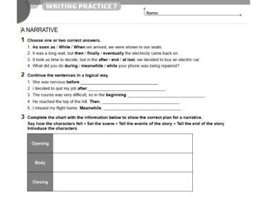 Learning Skills 2 - Teacher’s Material - Writing Practice 7
