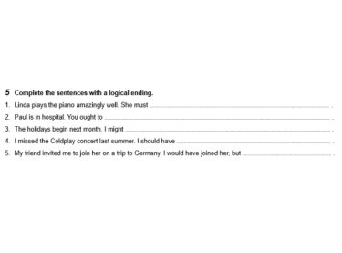 Skills 1 - Teacher’s Material - Unit 4 More Practice: Grammar, Ex. 5
